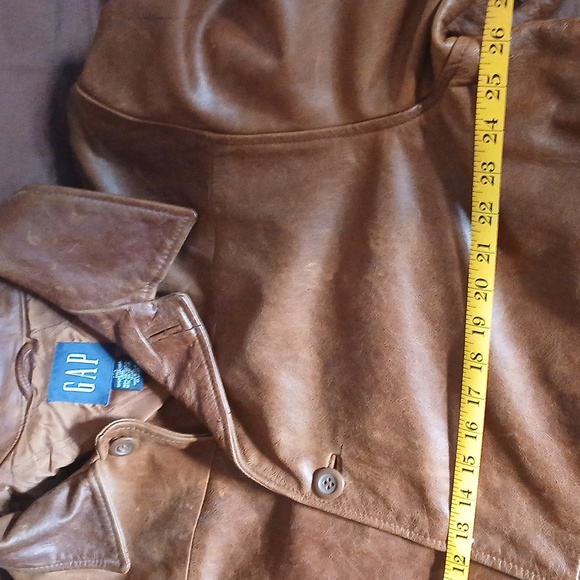 Vintage Gap Leather Coat - Picture 9 of 11